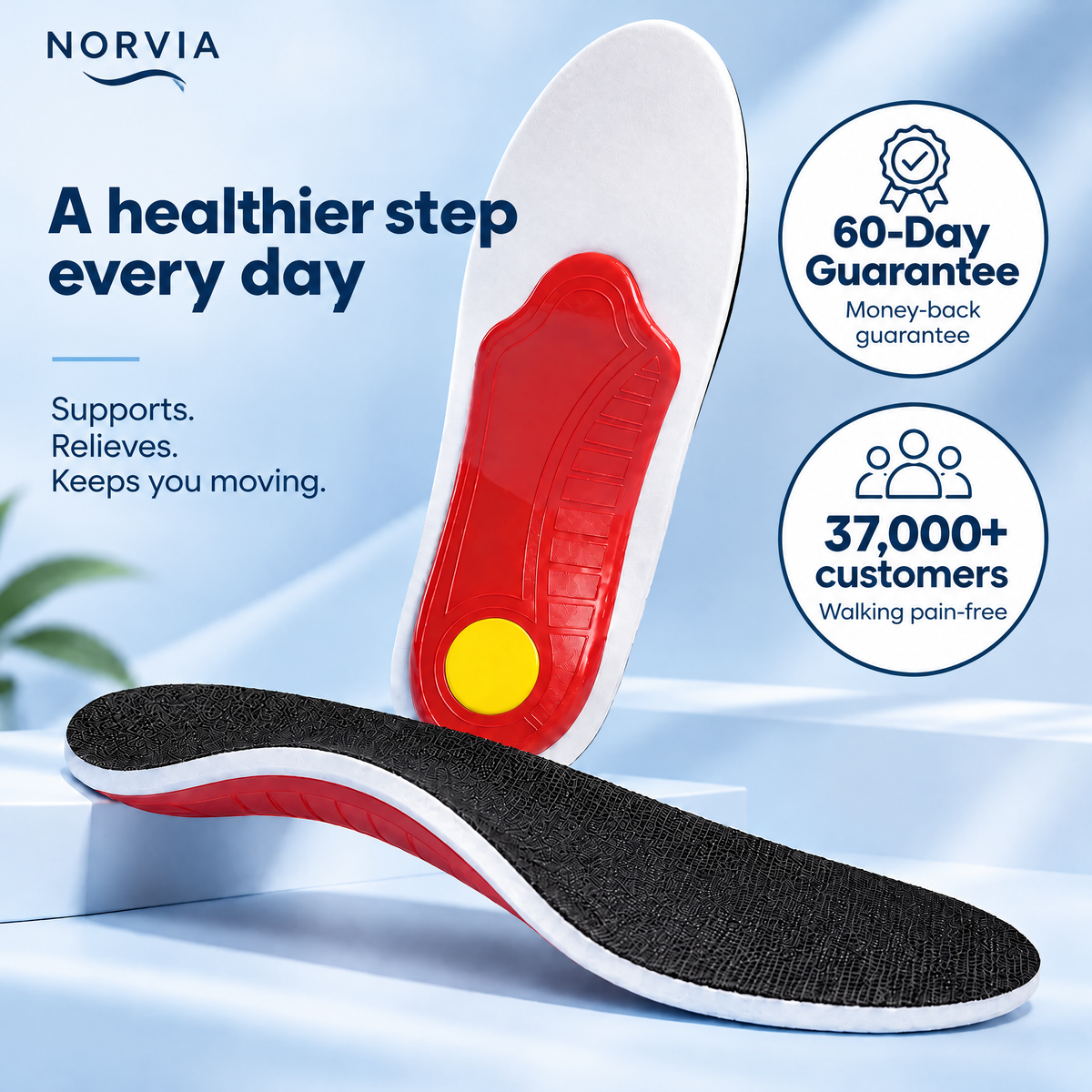 Norvia™ Walk Pain-Free — From Morning to Night